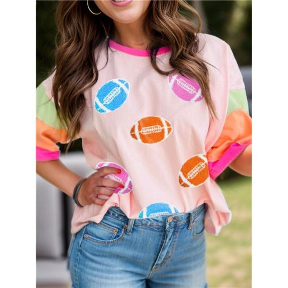Ball Round Neck Half Sleeve T-Shirt